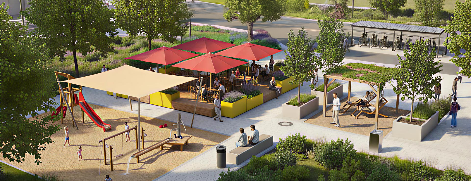 Beispielbild für Klimafreundliche Städte, hitzeresilient gestalten