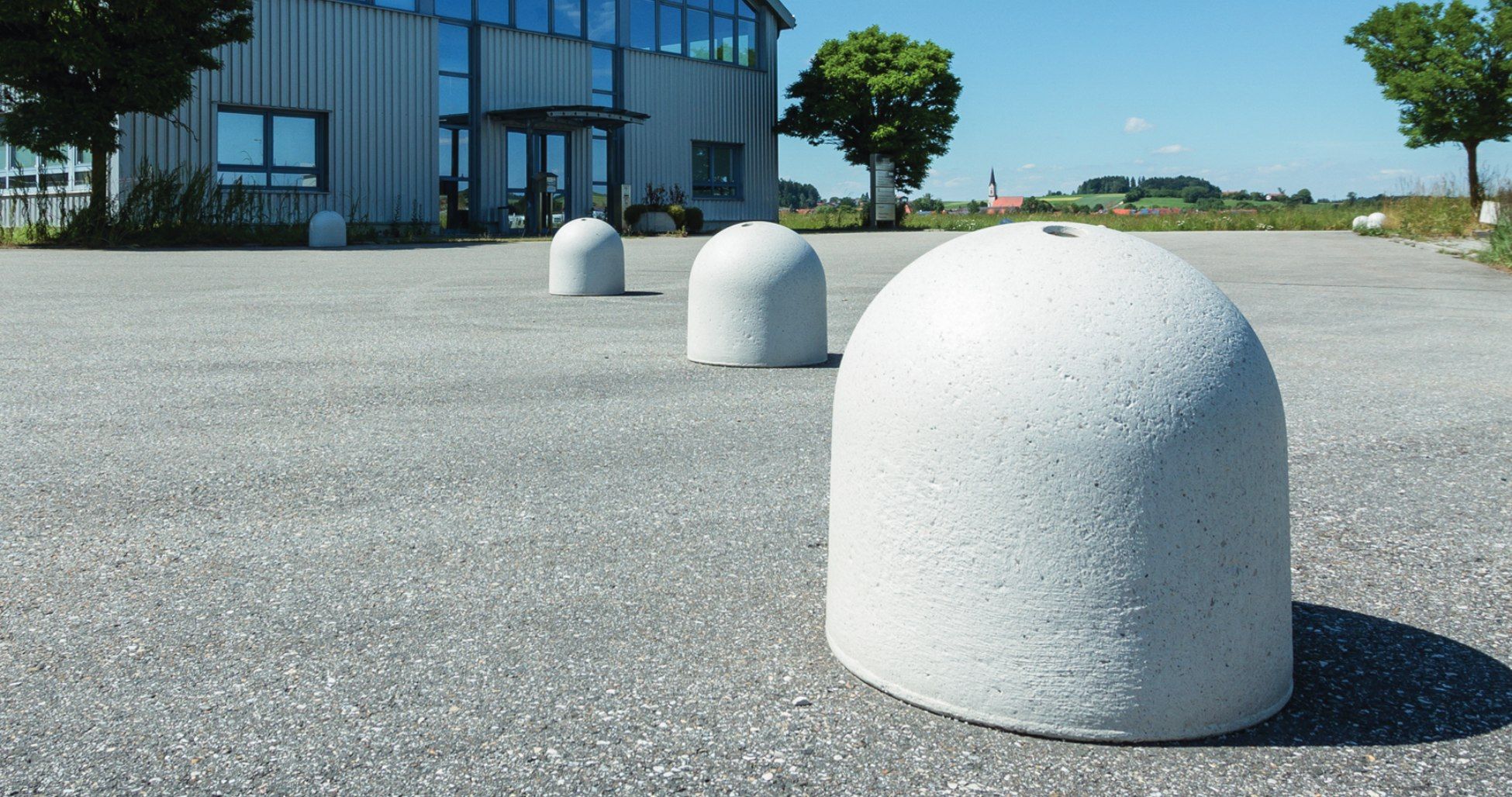 weißer Poller von BELLITALIA