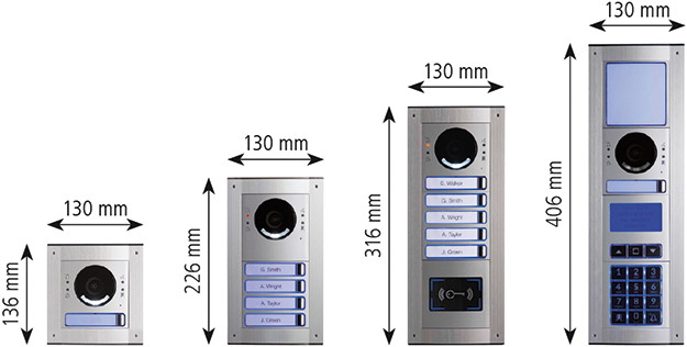 Modulare Außenstation LAURIS mit 1 bis 4 Modulen