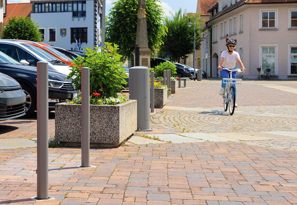 Es gibt auch Flächen, auf denen Rad- und Fußverkehr gemeinsam geführt werden.