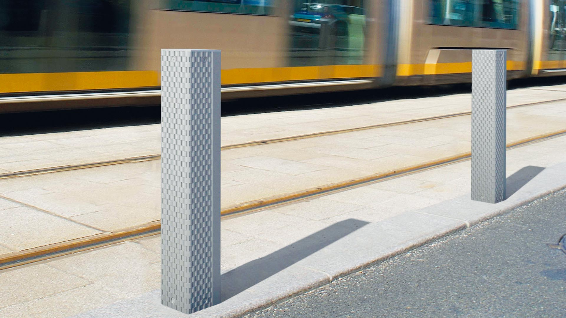 Poller aus Gusseisen mit Muster