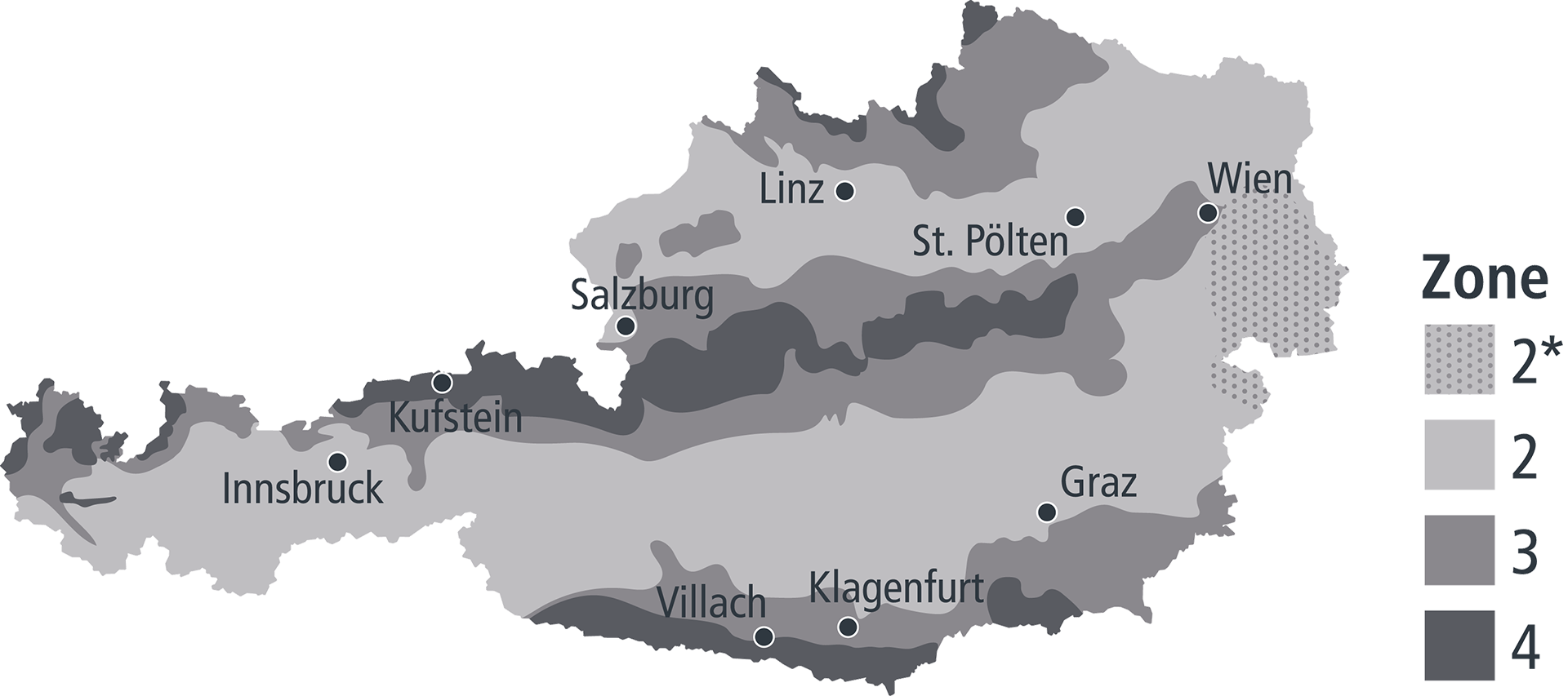 Schneelastkarte Österreich