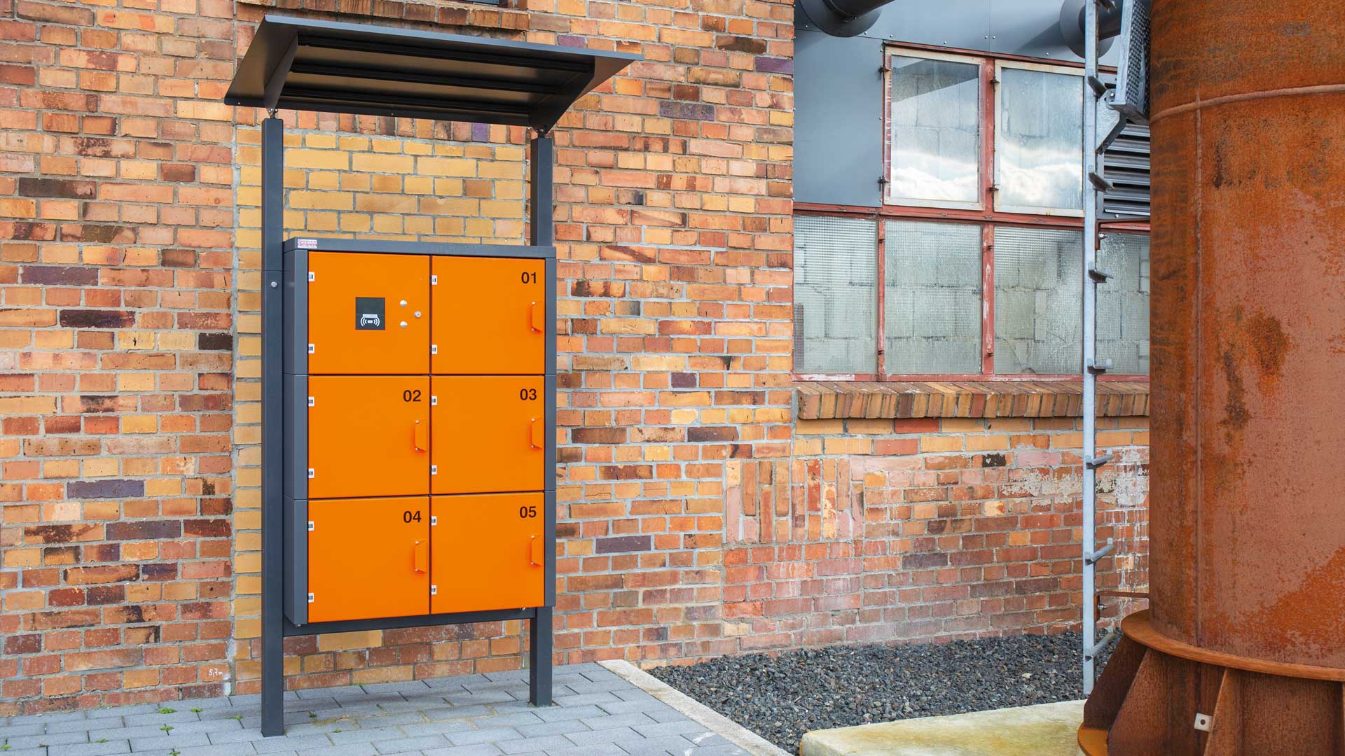 Schließfachanlage mit Station-Control