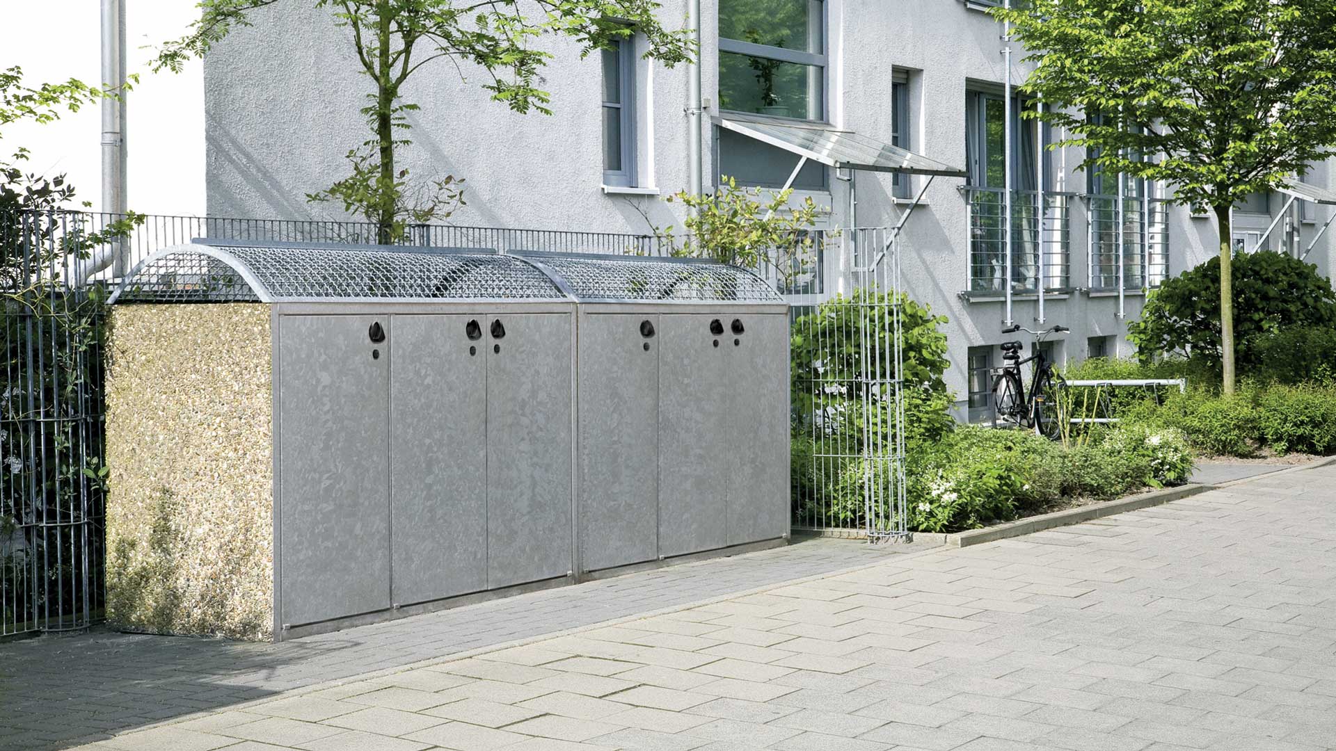 Mülltonnenbox aus Beton