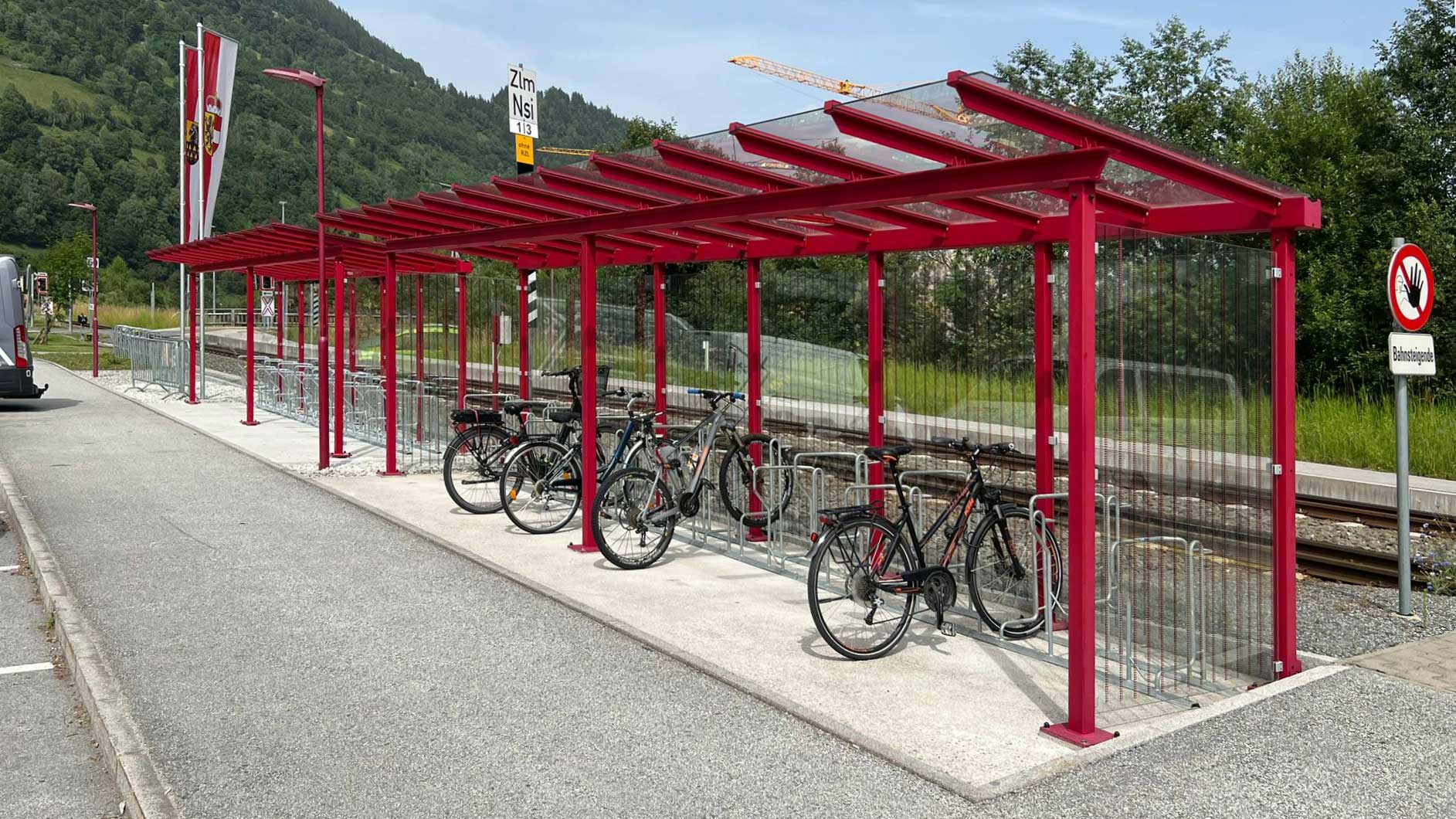 Fahrradüberdachung PEGASUS in Niedernsill