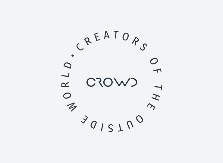Logo CROWD-Gruppe - grauer Hintergrund