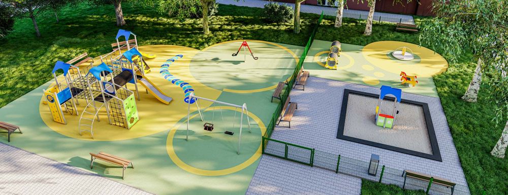 Ausstattung für Spielflächen in der Übersicht