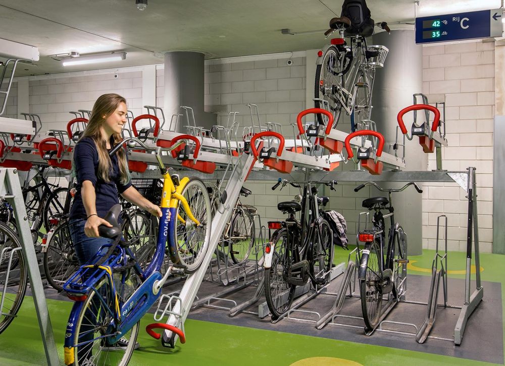 Fahrraddoppelstockparker