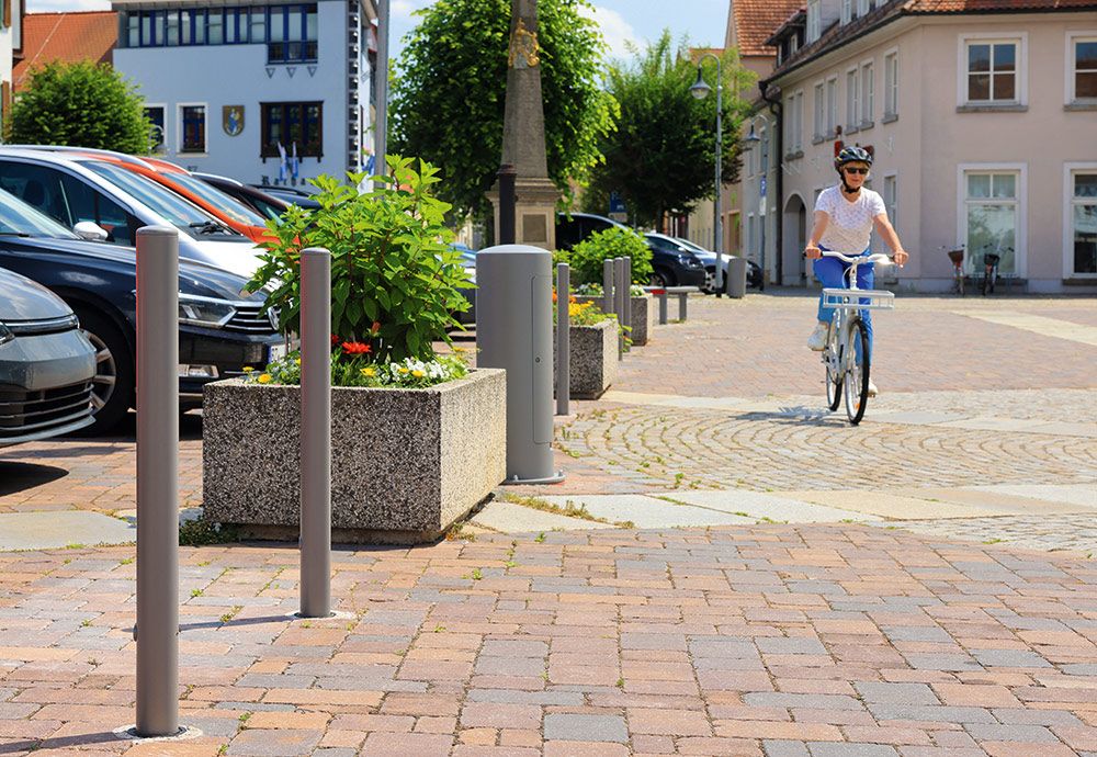 Es gibt auch Flächen, auf denen Rad- und Fußverkehr gemeinsam geführt werden.
