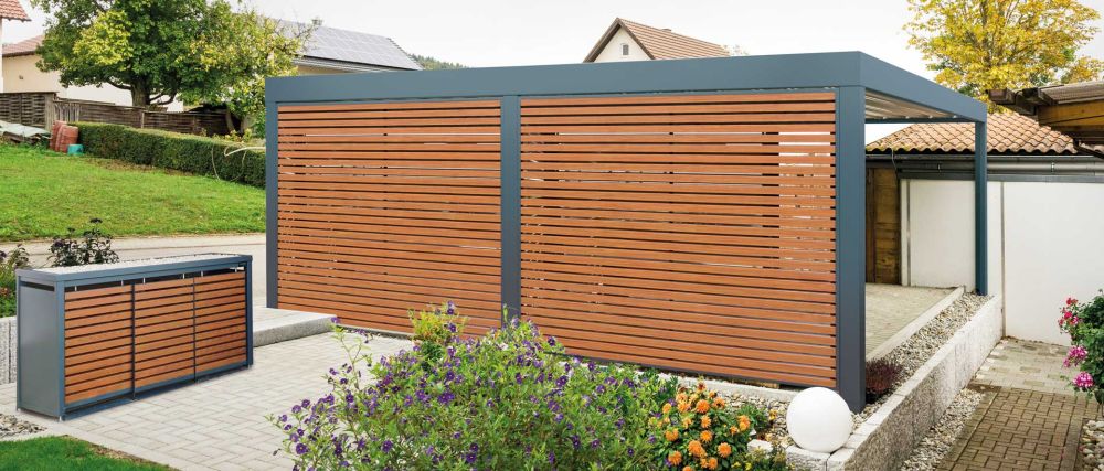 MULTIPORT® Car mit Mulltonnenbox STYLOUT LINIS