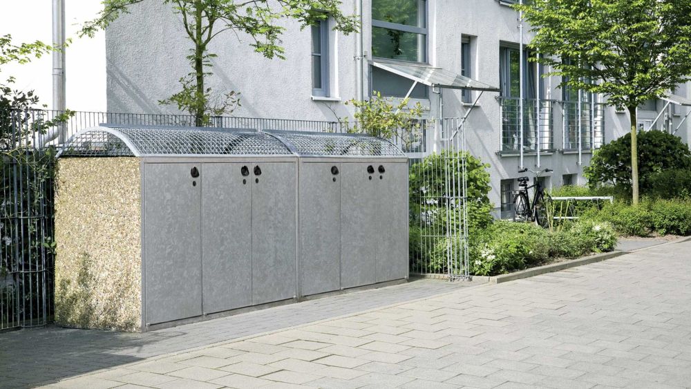 Mülltonnenbox aus Beton