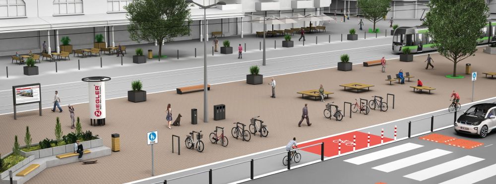 Stadtmöblierung auf einen Blick